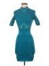 Alexander Wang 100% Polyester Argyle Teal Blue Cocktail Dress Size XS - photo 1