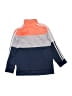 Adidas 100% Polyester Orange Zip Up Hoodie Size 7 - photo 2