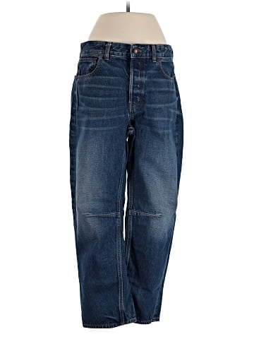 Madewell The Darted Barrel-Leg Jean in Danver Wash (view 1)