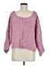 Free People Tweed Pink Pullover Sweater Size M - photo 1