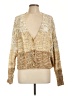 Elan Tweed Gold Cardigan Size L - photo 1