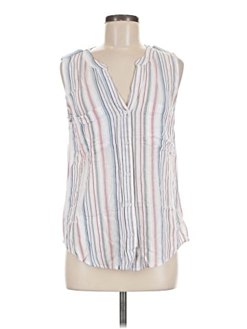 Cosmic Blue Love Sleeveless Blouse (view 1)