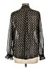 Veronica M. 100% Polyester Polka Dots Black Long Sleeve Blouse Size L - photo 2