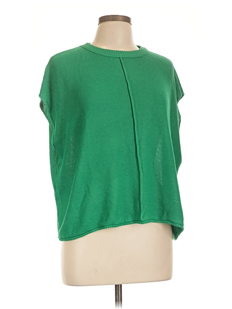 Pre-owned Shein Poncho In Green