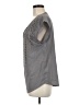 Lucca Couture 100% Polyester Gray Short Sleeve Blouse Size M - photo 5