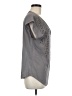Lucca Couture 100% Polyester Gray Short Sleeve Blouse Size M - photo 4