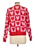 33 Degrees Hearts Red Cardigan Size L - photo 2
