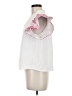 THML Hearts White Short Sleeve Blouse Size M - photo 5