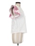 THML Hearts White Short Sleeve Blouse Size M - photo 4