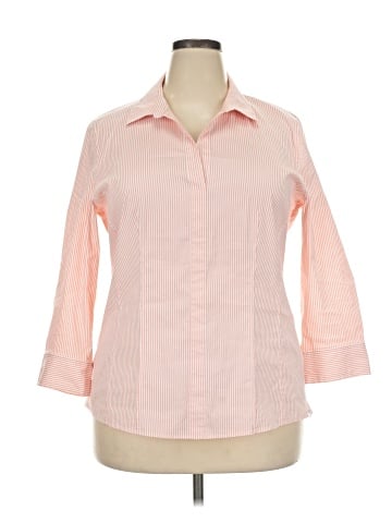 Lafayette 148 New York 3/4 Sleeve Button-Down Shirt (view 1)