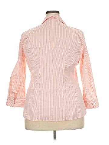 Lafayette 148 New York 3/4 Sleeve Button-Down Shirt (view 2)