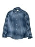 Crewcuts Outlet Checkered-gingham Blue Long Sleeve Button-Down Shirt Size 8 - photo 1