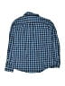 Crewcuts Outlet Checkered-gingham Blue Long Sleeve Button-Down Shirt Size 8 - photo 2
