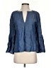 BCBGMAXAZRIA Blue 3/4 Sleeve Blouse Size S - photo 1