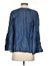BCBGMAXAZRIA Blue 3/4 Sleeve Blouse Size S - photo 2