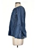 BCBGMAXAZRIA Blue 3/4 Sleeve Blouse Size S - photo 5