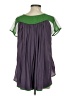 Esley 100% Polyester Color Block Green Short Sleeve Blouse Size S - photo 2