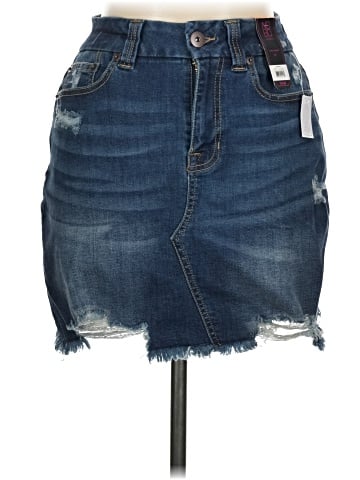 No Boundaries Denim Skirt (view 1)