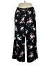 Torrid 100% Rayon Floral Black Casual Pants Size 1X Plus (1) - photo 1