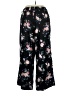 Torrid 100% Rayon Floral Black Casual Pants Size 1X Plus (1) - photo 2