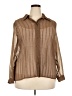 Avenue 100% Polyester Brown Long Sleeve Blouse Size 18 Plus - photo 1