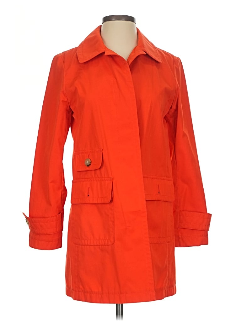 Pre-owned Talbots Trenchcoat In Orange