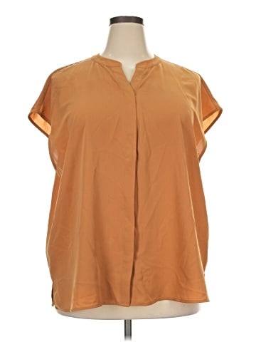 ELOQUII Short Sleeve Blouse (view 1)