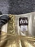Tea 100% Metallic Metallic Gold Dress Size 7 - photo 3