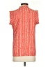 CAbi 100% Polyester Orange Short Sleeve Blouse Size XS - photo 2