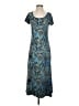 Peruvian Connection Paisley Blue Casual Dress Size S - photo 1
