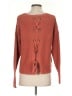 Lucky Brand 100% Cotton Orange Pullover Sweater Size S - photo 2