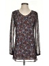 CAbi 100% Polyester Brown Long Sleeve Blouse Size XS - photo 1