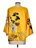Soft Surroundings 100% Polyester Yellow 3/4 Sleeve Blouse Size S - photo 2