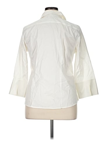 Lands' End 3/4 Sleeve Button-Down Shirt (view 2)