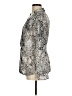 Apt. 9 100% Polyester Animal Print Silver Long Sleeve Blouse Size M - photo 5