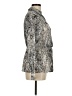 Apt. 9 100% Polyester Animal Print Silver Long Sleeve Blouse Size M - photo 4