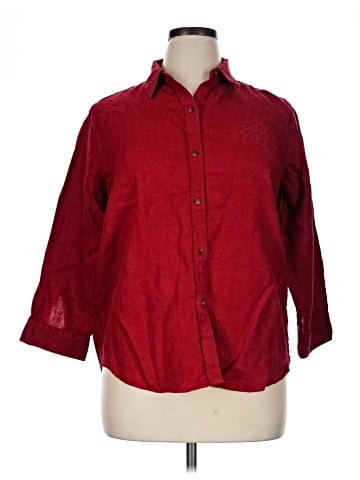 Lauren by Ralph Lauren Long Sleeve Button-Down Shirt (view 1)