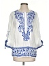 John Mark White 3/4 Sleeve Blouse Size S - photo 1