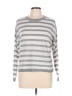 SO 100% Acrylic Stripes Silver Pullover Sweater Size L - photo 1