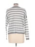 SO 100% Acrylic Stripes Silver Pullover Sweater Size L - photo 2