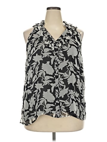Saint Tropez West Sleeveless Silk Top (view 1)