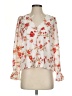 Joie 100% Polyester Floral Ivory 3/4 Sleeve Blouse Size XS - photo 1