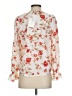 Joie 100% Polyester Floral Ivory 3/4 Sleeve Blouse Size XS - photo 2