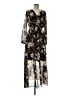 Everly Print Black Casual Dress Size M - photo 1