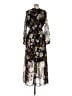Everly Print Black Casual Dress Size M - photo 2