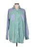 Soft Surroundings Color Block Green Long Sleeve Blouse Size M - photo 1