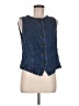 Talbots 100% Tencel Blue Denim Vest Size M - photo 1