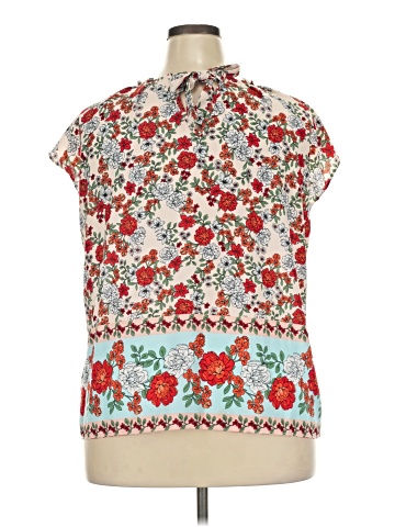 LC Lauren Conrad Short Sleeve Blouse (view 2)