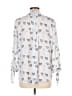 41Hawthorn 100% Polyester Hearts Ivory Long Sleeve Blouse Size L - photo 2