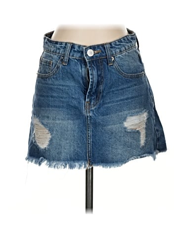 Ashley Mason Denim Skirt (view 1)